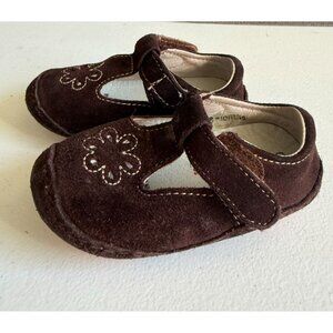 Riley Roos Elizabeth in Spice Shoes Baby Size Large 1.5-2 Brown Slip on